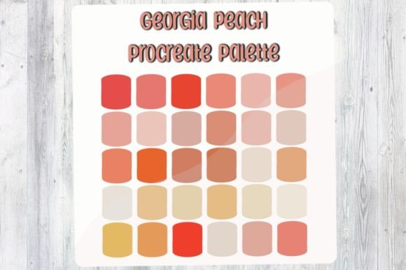 Download Georgia Peach Procreate Color Palette - Color palette Collection