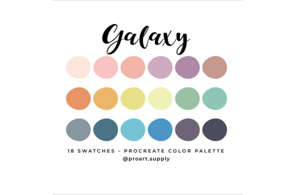 Download Galaxy Procreate Color Palette - Color palette Collection
